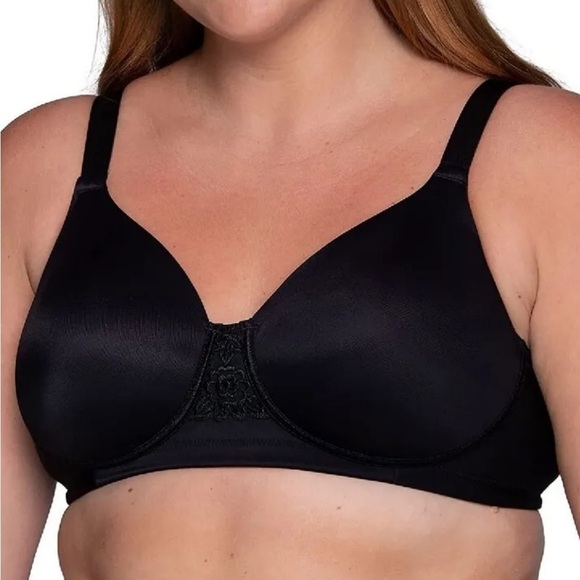 Vanity Fair Women's Beauty Back Full Figure Smoothing Underwire Bra, Black, 44C - Picture 1 of 7